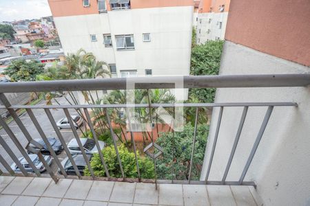 Varanda da sala de apartamento à venda com 2 quartos, 50m² em Casa Grande, Diadema