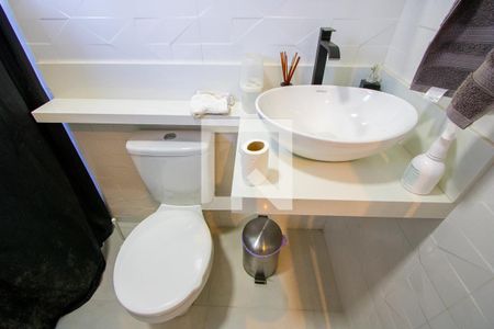 Banheiro da Suíte 1 de casa à venda com 2 quartos, 72m² em Jardim Ipanema, Santo André