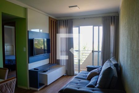 Sala de apartamento para alugar com 2 quartos, 54m² em Chácara São Pedro, Aparecida de Goiânia