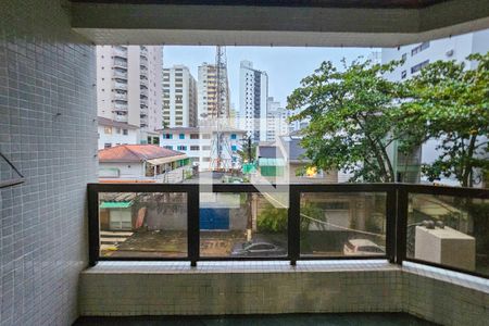varanda de apartamento para alugar com 3 quartos, 118m² em Barra Funda, Guarujá