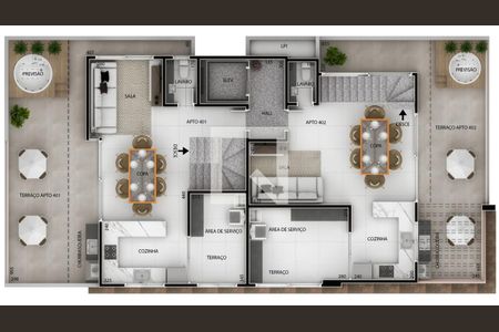 Apartamento à venda com 4 quartos, 163m² em Santa Rosa, Belo Horizonte