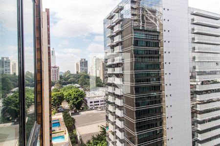 Vista da Sala de apartamento à venda com 1 quarto, 40m² em Alphaville Industrial, Barueri