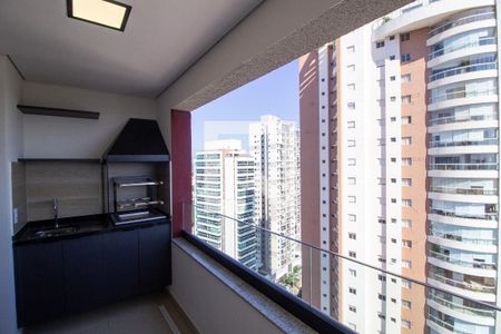 Varanda gourmet de apartamento para alugar com 1 quarto, 50m² em Parque Campolim, Sorocaba