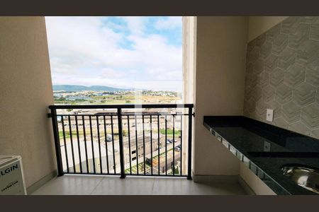 Varanda da Sala/Cozinha de apartamento para alugar com 3 quartos, 72m² em Cidade Luíza, Jundiaí