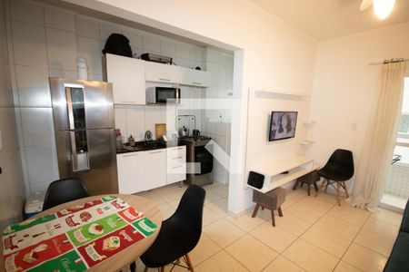 Sala/Cozinha de apartamento para alugar com 1 quarto, 42m² em Nova Mirim, Praia Grande