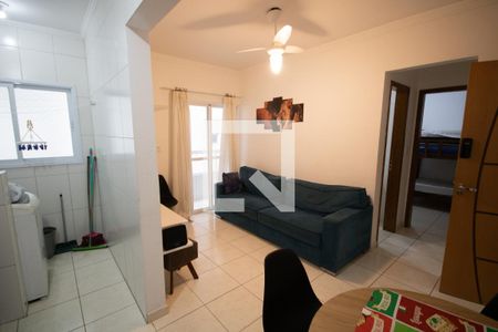 Sala/Cozinha de apartamento para alugar com 1 quarto, 42m² em Nova Mirim, Praia Grande