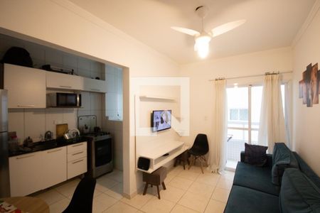 Sala/Cozinha de apartamento para alugar com 1 quarto, 42m² em Nova Mirim, Praia Grande