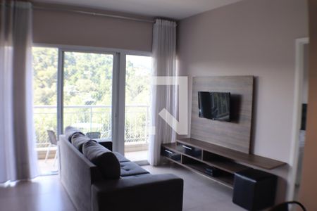 Sala de apartamento para alugar com 1 quarto, 50m² em Residencial Tambore Iii, Santana de Parnaíba