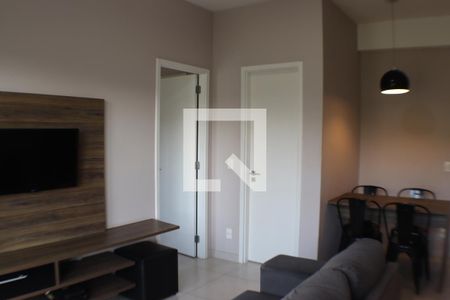 Sala de apartamento para alugar com 1 quarto, 50m² em Residencial Tambore Iii, Santana de Parnaíba