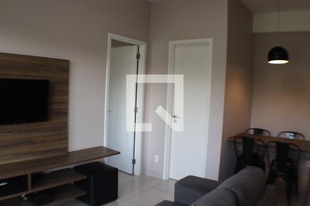 Sala de apartamento para alugar com 1 quarto, 50m² em Residencial Tambore Iii, Santana de Parnaíba