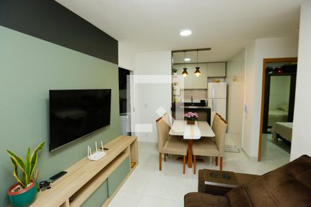Sala de apartamento à venda com 2 quartos, 56m² em Santa Maria, Contagem