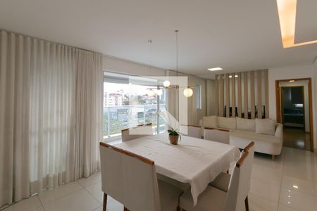 Sala de apartamento à venda com 4 quartos, 120m² em Paquetá, Belo Horizonte