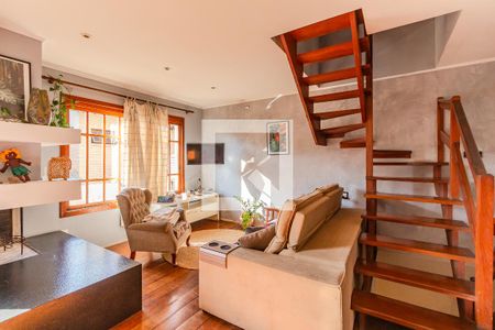 Sala de casa de condomínio para alugar com 3 quartos, 195m² em Santa Tereza, Porto Alegre