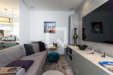 Sala de TV de apartamento à venda com 3 quartos, 96m² em Vila da Serra, Nova Lima