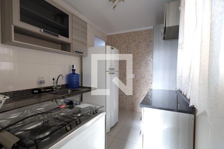 Cozinha de apartamento à venda com 2 quartos, 51m² em Vila Guarará, Santo André