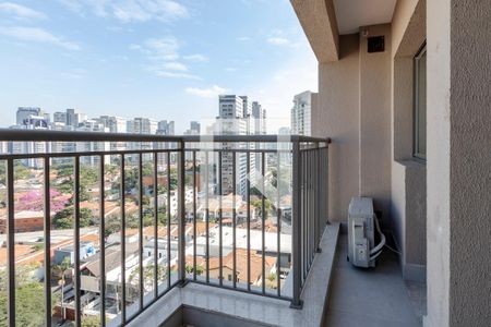 Varanda de kitnet/studio para alugar com 1 quarto, 24m² em Santo Amaro, São Paulo