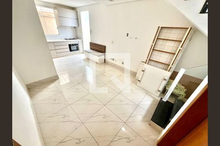 Sala de casa de condomínio à venda com 3 quartos, 95m² em Itapoã, Belo Horizonte