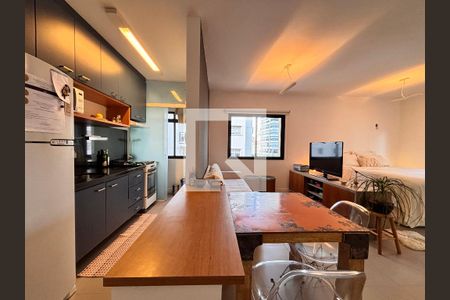 Sala de apartamento para alugar com 1 quarto, 38m² em Vila Nova Conceição, São Paulo