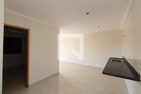 Sala/Cozinha de apartamento à venda com 2 quartos, 54m² em Parque Vitoria, São Paulo