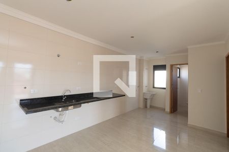 Sala/Cozinha de apartamento à venda com 2 quartos, 54m² em Parque Vitoria, São Paulo