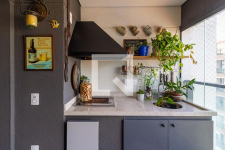 Varanda da Sala de apartamento para alugar com 2 quartos, 64m² em Jardim das Acácias, São Paulo