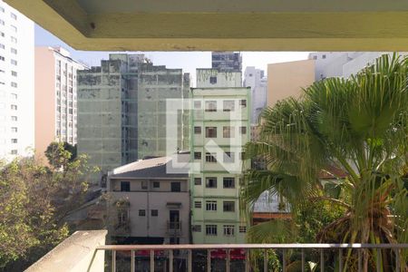 Varanda da Sala de apartamento para alugar com 1 quarto, 45m² em Vila Buarque, São Paulo