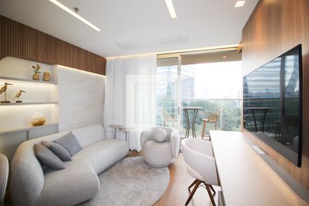 Sala de apartamento para alugar com 1 quarto, 53m² em Vila Olímpia, São Paulo