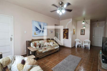 Sala de apartamento para alugar com 3 quartos, 126m² em Tortuga, Guarujá