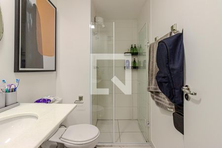 Banheiro do Studio de kitnet/studio à venda com 1 quarto, 27m² em Santo Amaro, São Paulo