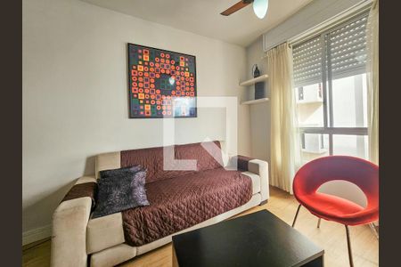 Sala de apartamento para alugar com 2 quartos, 70m² em Vila Luis Antonio, Guarujá