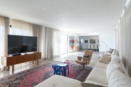 Sala de casa de condomínio à venda com 4 quartos, 350m² em Residencial Europa, Nova Lima