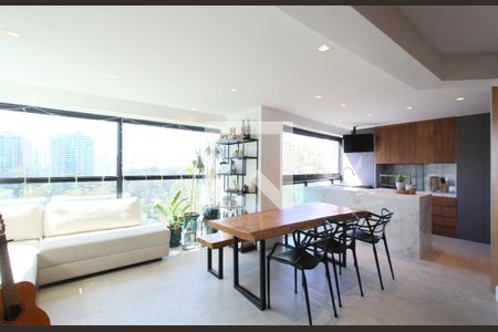 Sala de apartamento para alugar com 4 quartos, 242m² em Jardim Morumbi, São Paulo