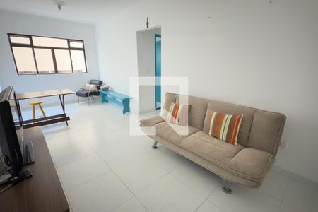 Sala de apartamento para alugar com 1 quarto, 50m² em Aviação, Praia Grande