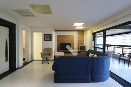 Sala de apartamento para alugar com 5 quartos, 200m² em Barra Funda, Guarujá