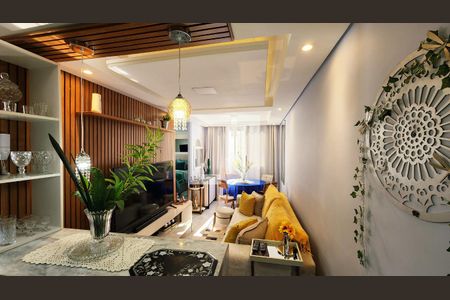 Sala de apartamento à venda com 2 quartos, 45m² em Jardim Novo Horizonte, Jundiaí