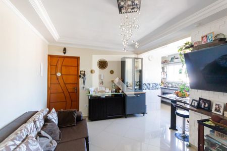 Sala de apartamento à venda com 3 quartos, 128m² em Vila Claudio, Santo André