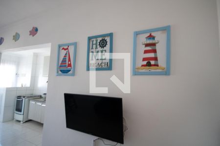 Sala de apartamento para alugar com 1 quarto, 44m² em Vila Caiçara, Praia Grande
