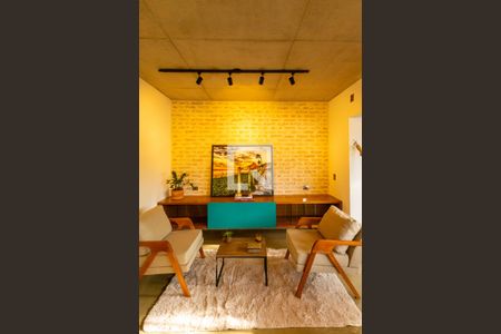 Sala de Estar de apartamento à venda com 1 quarto, 104m² em Santo Amaro, São Paulo