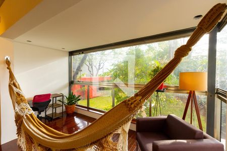 Sala de Estar Varanda de apartamento à venda com 1 quarto, 104m² em Santo Amaro, São Paulo