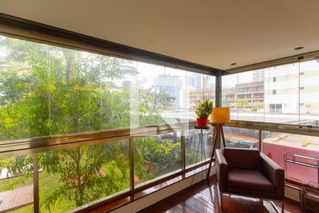 Sala de Estar Varanda de apartamento à venda com 1 quarto, 104m² em Santo Amaro, São Paulo