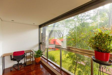Sala de Estar Varanda de apartamento à venda com 1 quarto, 104m² em Santo Amaro, São Paulo