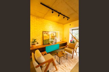 Sala de Estar de apartamento à venda com 1 quarto, 104m² em Santo Amaro, São Paulo