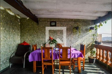 Varanda da Sala de casa para alugar com 3 quartos, 236m² em Vila Lutécia, Santo André