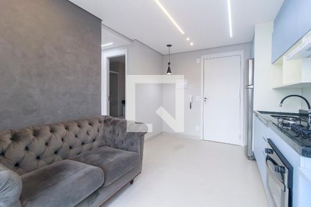 Sala/Cozinha de apartamento à venda com 2 quartos, 37m² em Jardim Caravelas, São Paulo