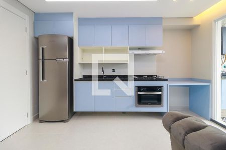 Sala/Cozinha de apartamento à venda com 2 quartos, 37m² em Jardim Caravelas, São Paulo