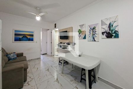 Sala/Cozinha de apartamento para alugar com 1 quarto, 50m² em Nova Mirim, Praia Grande