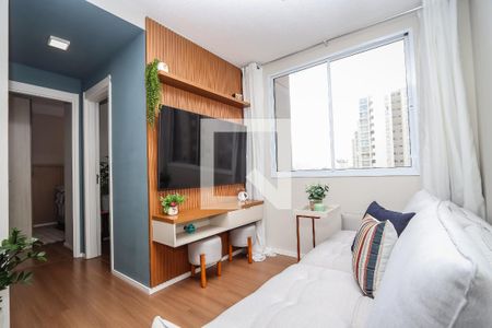 Sala de apartamento à venda com 2 quartos, 43m² em Jardim Monte Alegre, Taboão da Serra