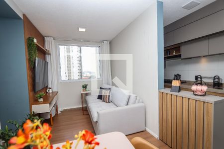 Sala de apartamento à venda com 2 quartos, 43m² em Jardim Monte Alegre, Taboão da Serra