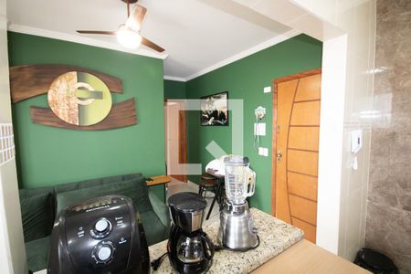 Sala de apartamento para alugar com 1 quarto, 56m² em Vila Caiçara, Praia Grande