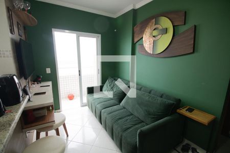 Sala de apartamento para alugar com 1 quarto, 56m² em Vila Caiçara, Praia Grande